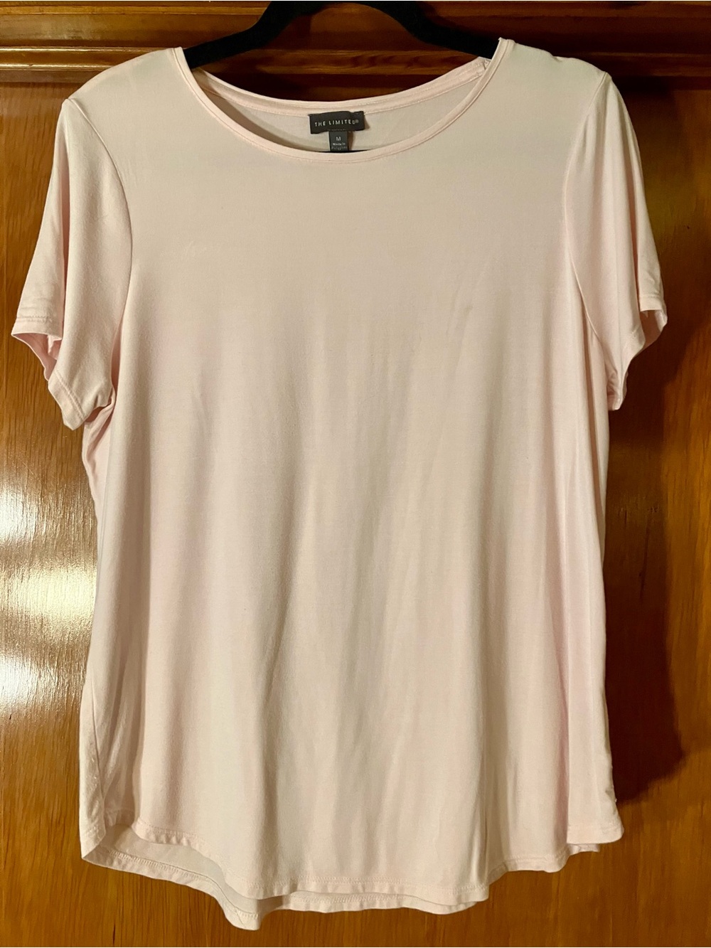 The Limited Pale Pink Short Sleeve Crew Tee